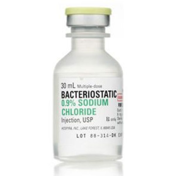 Torbac Bacteriostatic saline 30ml bottle x10