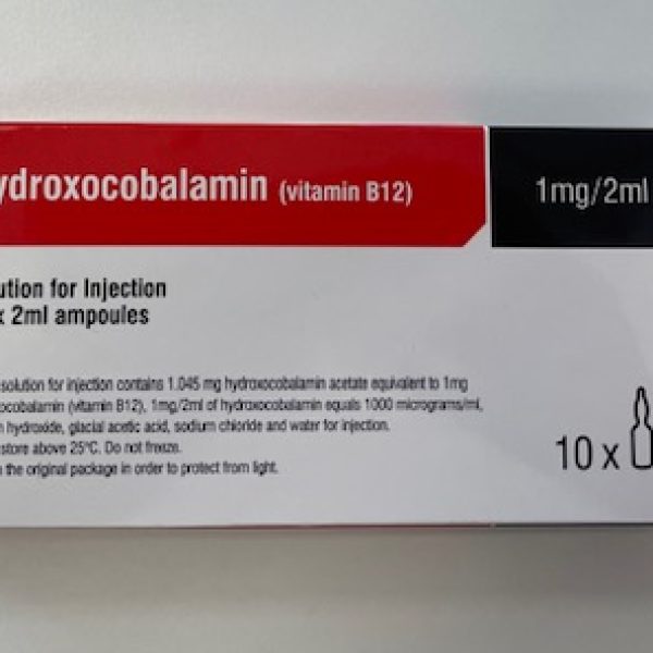 Vitamin B12 Hydroxocobalamin 10x2ml English Label