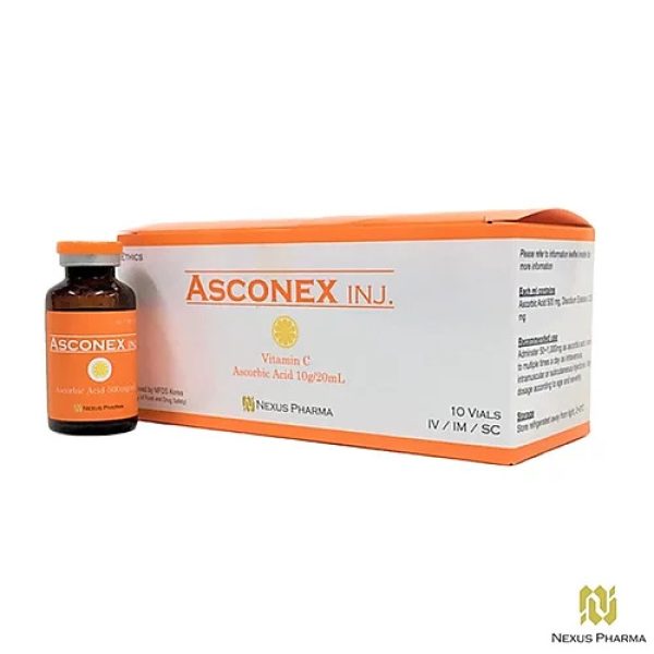 Vitamin C Ascorbic Acid 10Vx20ml IV/IM/SC x10g/20ml box