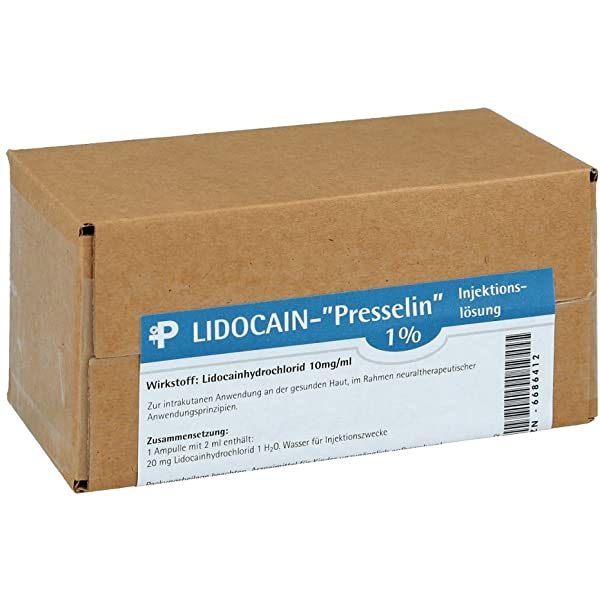 Lidocaine 1% 50x2ml Presselin Germany