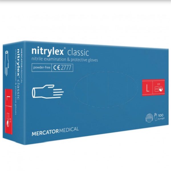 Gloves L box of 100 Vinyl medical grade