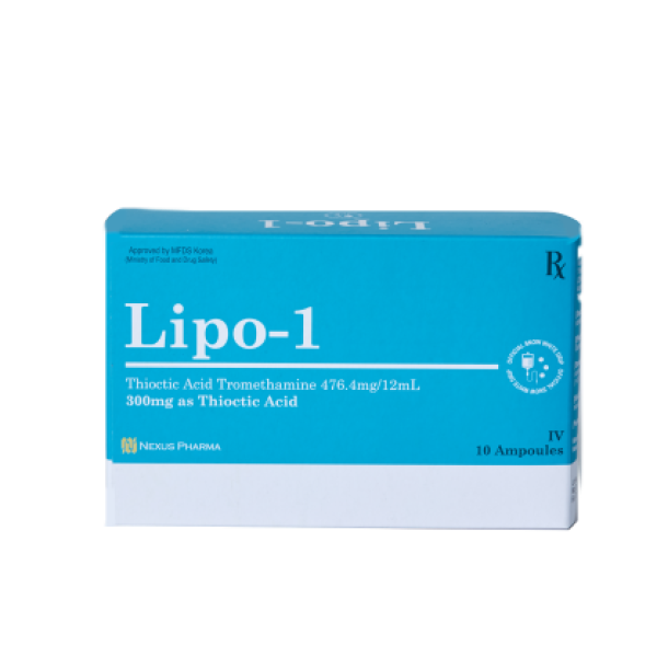 Lipo 1 Thioctic Acid Tromethamine 476,4mg 12ml x10 v 1 box