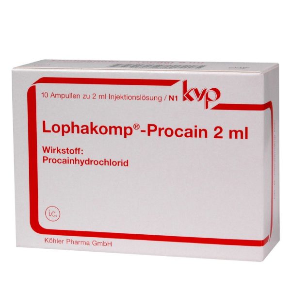 Procain 2% 10vx2ml Lophakomp 40mg Germany