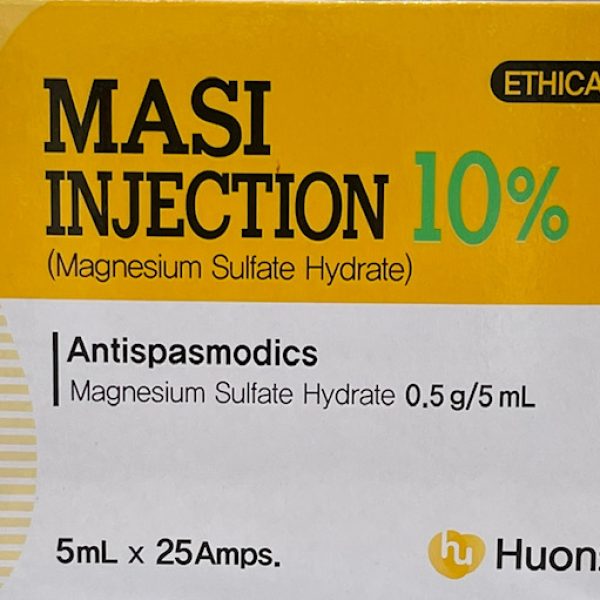 Magnesium Sulfate Hydrate 500mg/5mL inj 10Ax5ml IV/IM no box/single vials English label