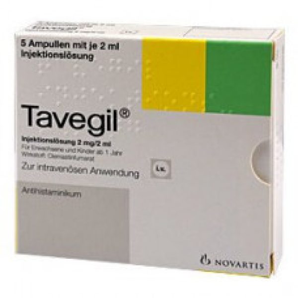 Tavegil Antihistamines 5x2ml vials Novarisk