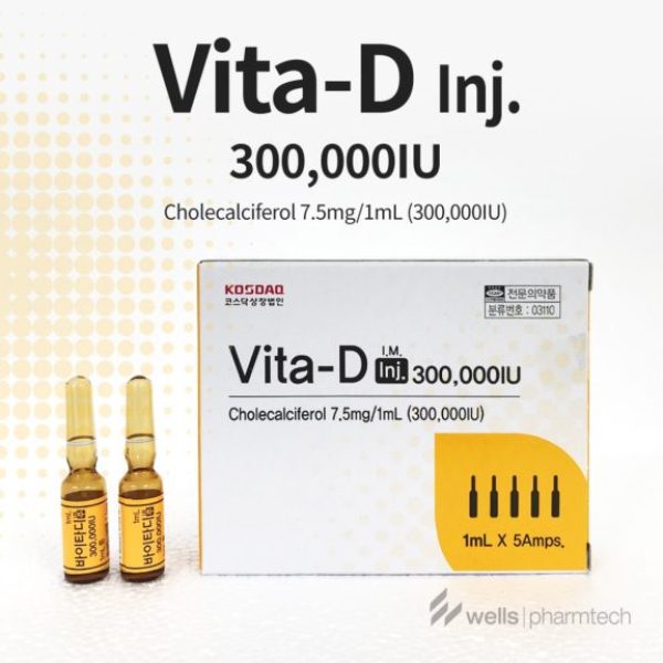 Vitamin D 300,000IU Cholecalciferol 5mg/1mL 300,000iu 5Ax1ml IM