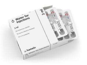 Water for injection 2ml x10 vials box