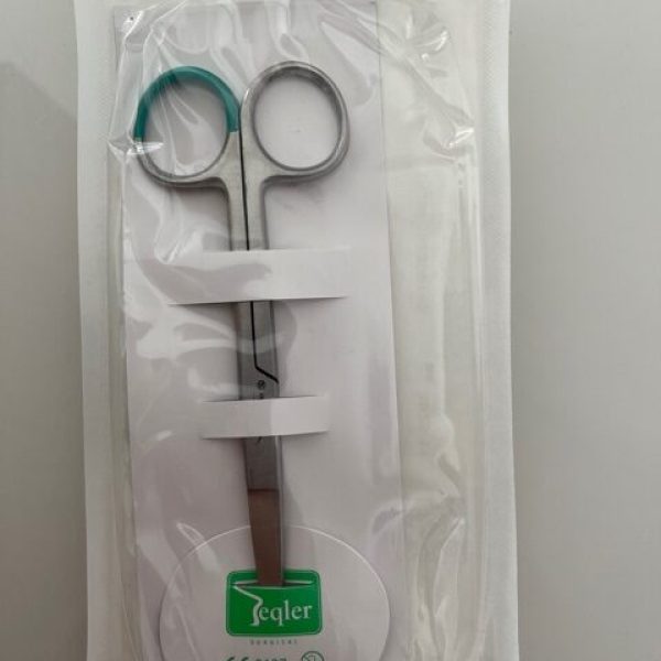 Surgical scissors straight 11.5cm/green