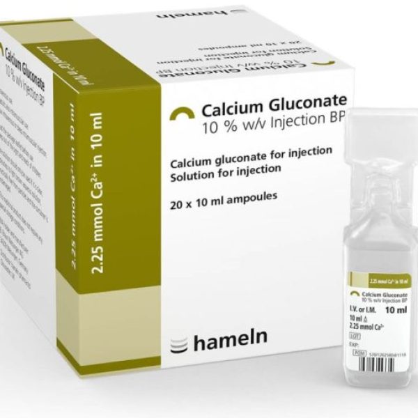 Calcium Gluconate 10 x10 ml Germany single vials