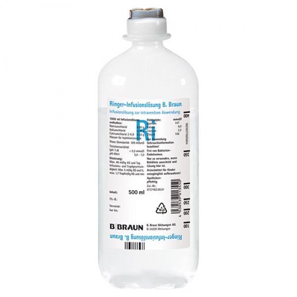 Ringer's Solution 500ml bottle or bag Germany