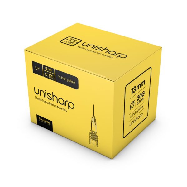 UNISHARP Needles 30g 13mm 100/box CE